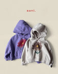 Pansy Crop Hoodie