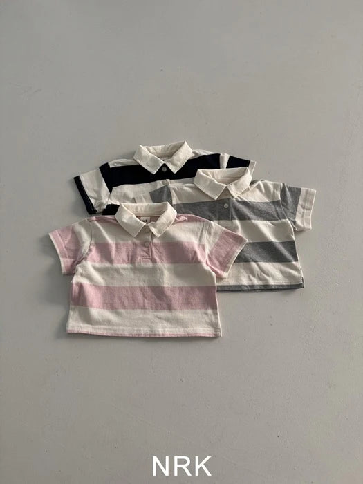 Bold Stripe Collar Tee_byLittleFox_jetztvorbestellen