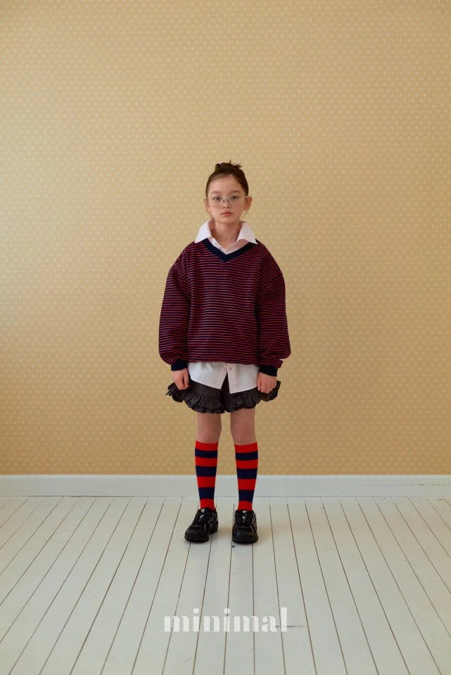 Stripe V Neck Sweatshirt3_byLittleFox_jetztvorbestellen