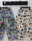 Printed Pleated Pants