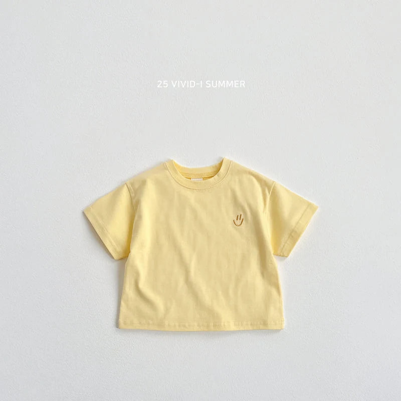 Face Embroidery Short Sleeve Tee