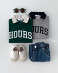 Hours Collar Sweatshirt