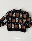 Animal Knit Sweatshirt