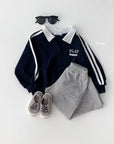 Play Double Line Collar Sweatshirt