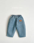 Patch Denim Pants