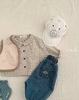 Kids Bunny Check Collar Shirt