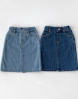 Half-Open Denim Skirt