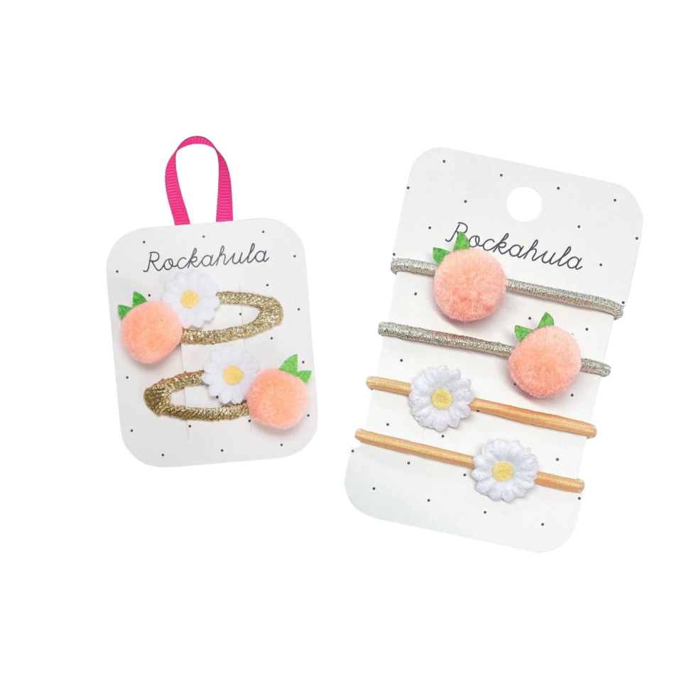 Orange Blossom Clips &amp; Ponies Set