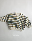 Stripe Fleece Sweatshirt