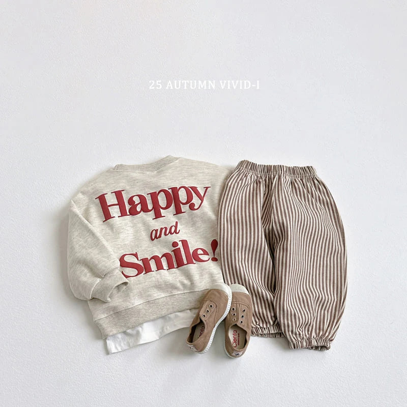 Happy Embossed Sweatshirt