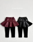 Glossy Skirt Leggings