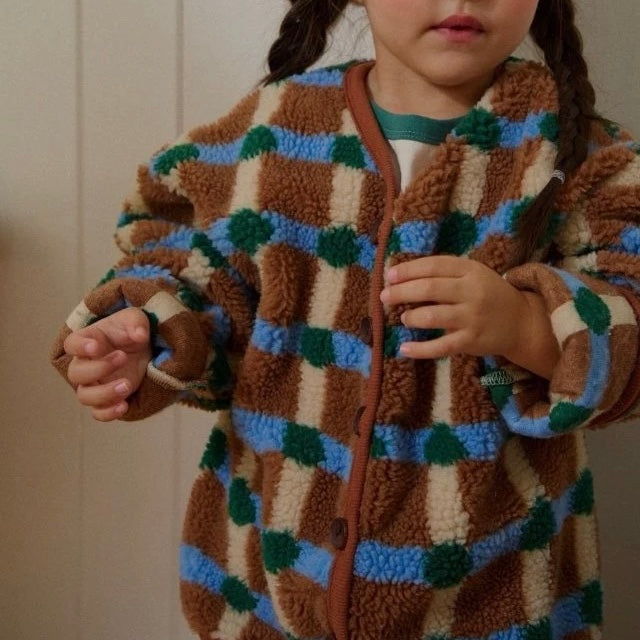 Check Fleece Jacket