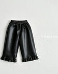 Fleece Glossy Frill Pants