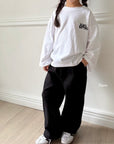 Black Button Logo Tee