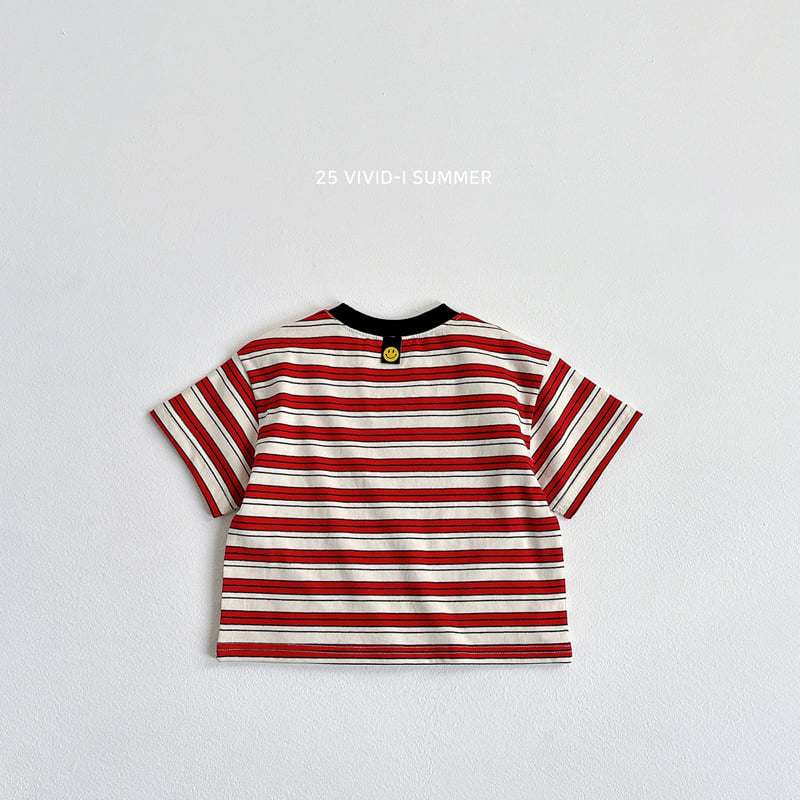 Smile Stripe Short Sleeve Tee