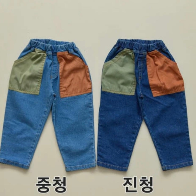 Stretch Color Block Pocket Pants