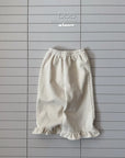 Corduroy Frill Pants