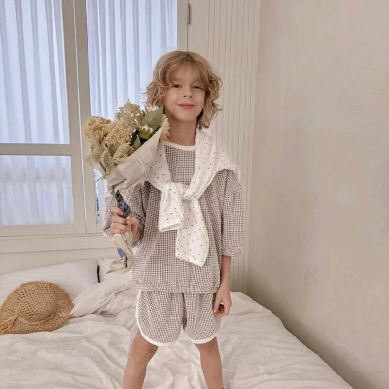 Check Seersucker Shorts