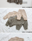 Little Foxx – Baby Lion Waffle Top & Bottom Set