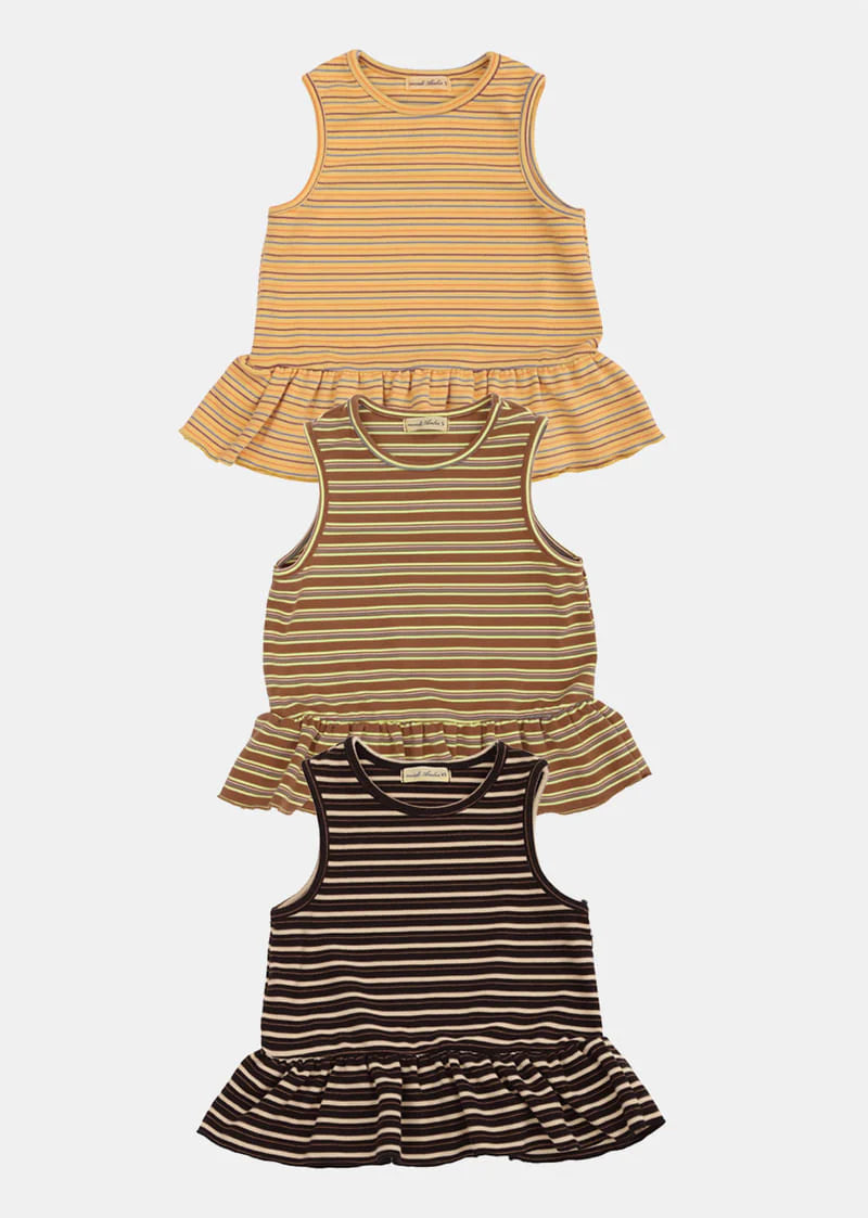Little Foxx – Woolly Sleeveless Frill Tee