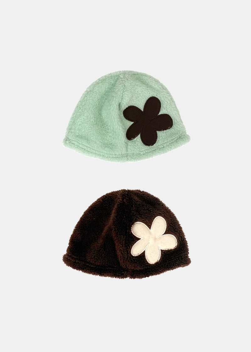 Fleur Fleece Beanie – Mütze für Kinder von Amber, Made in Korea