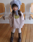 Bow Stripe Turtleneck Tee – Kindershirt von Amber, Made in Korea