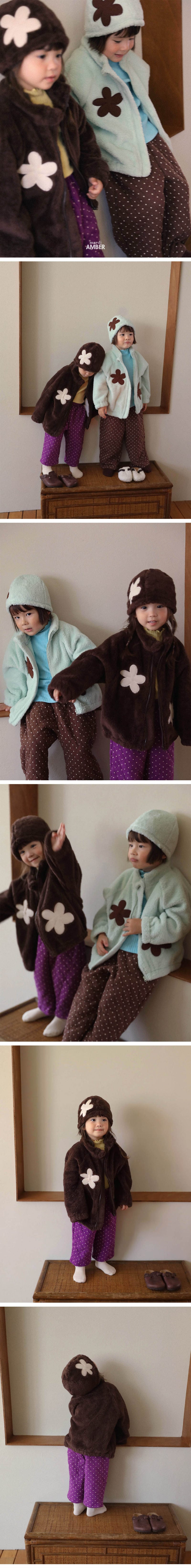 Mint Choco Fleece Zip-up von Amber – alle Detailfotos und Produktinfos