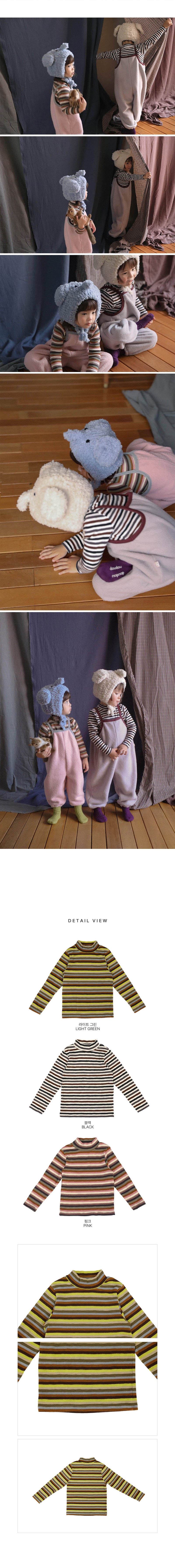 Bow Stripe Turtleneck Tee – T-Shirt für Kinder, Foto 2