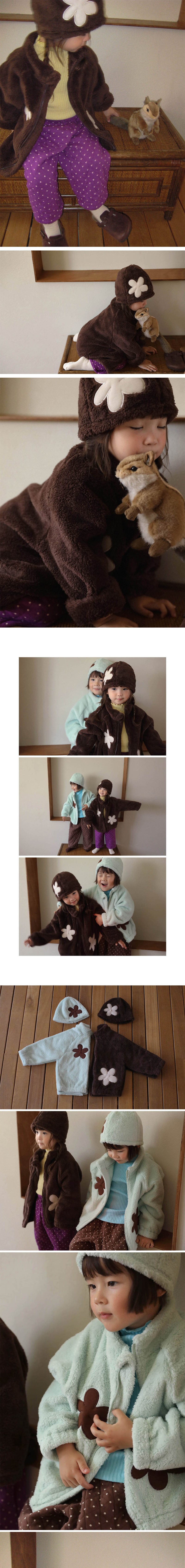 Mint Choco Fleece Zip-up – Jacke für Kinder, Foto 2