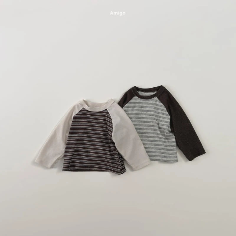 Little Foxx – Striped Raglan Tee
