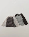 Little Foxx – Striped Raglan Tee