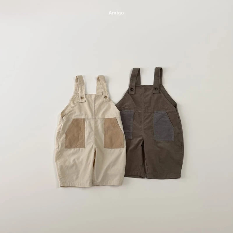 Little Foxx – Corduroy Contrast Overalls