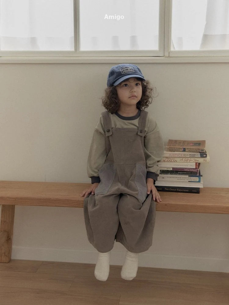 Little Foxx – Corduroy Contrast Overalls