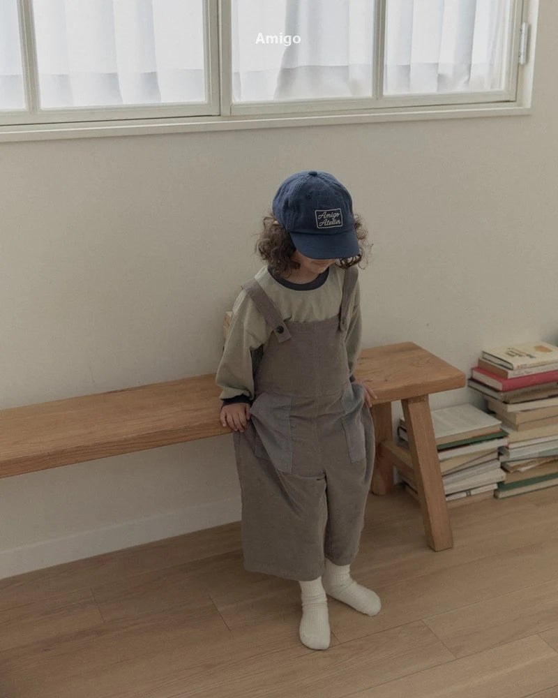 Little Foxx – Corduroy Contrast Overalls