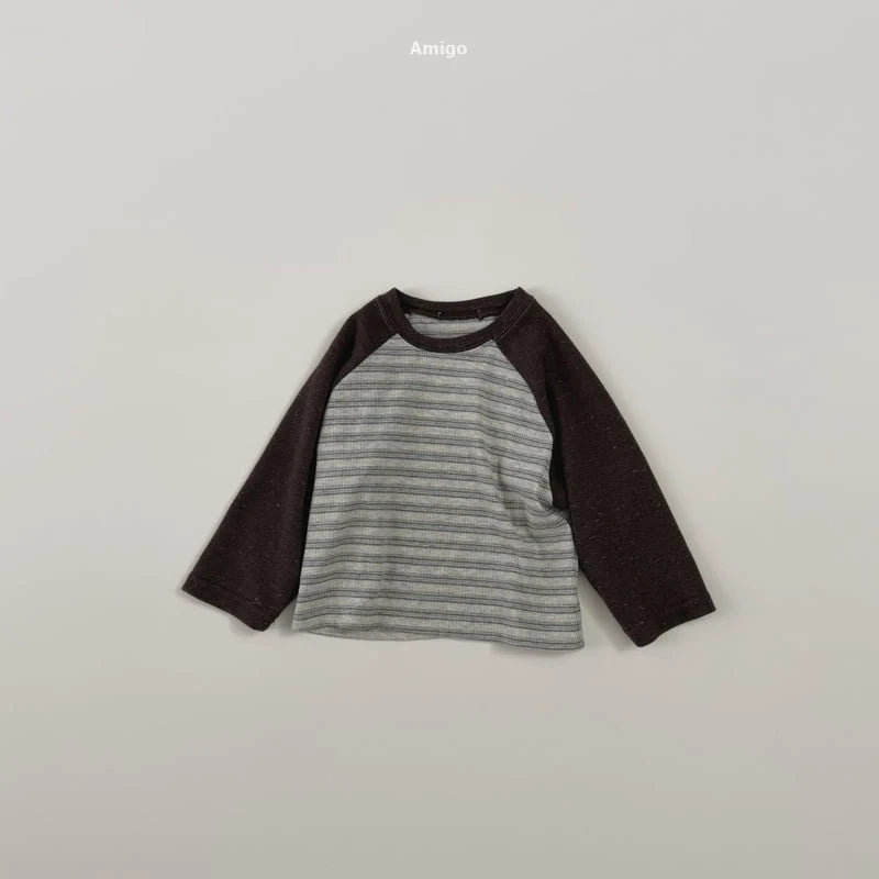Little Foxx – Striped Raglan Tee