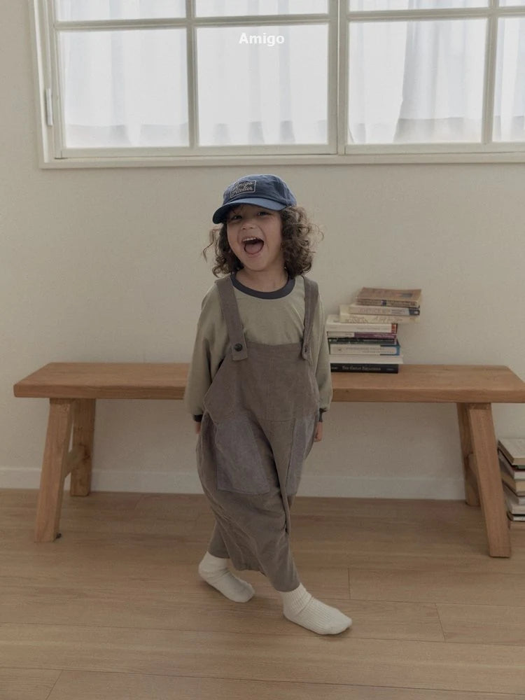 Little Foxx – Corduroy Contrast Overalls