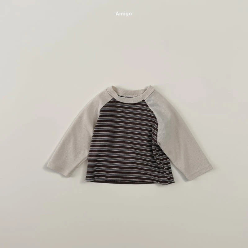 Little Foxx – Striped Raglan Tee