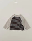 Little Foxx – Striped Raglan Tee