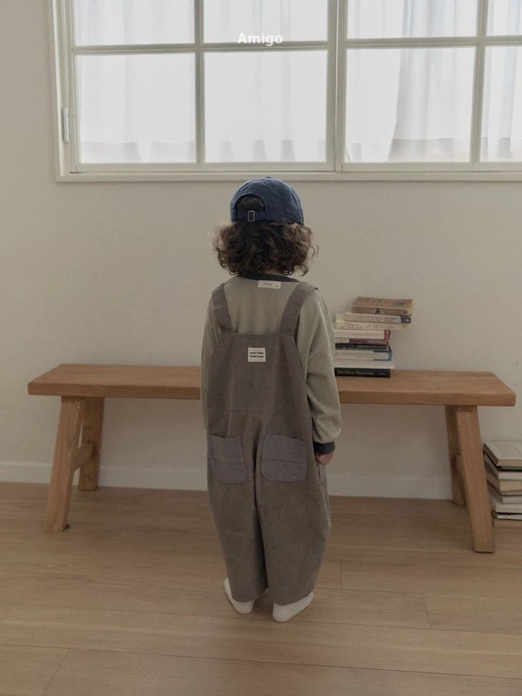 Little Foxx – Corduroy Contrast Overalls