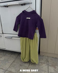 Little Foxx – Eggplant Hooded Tee