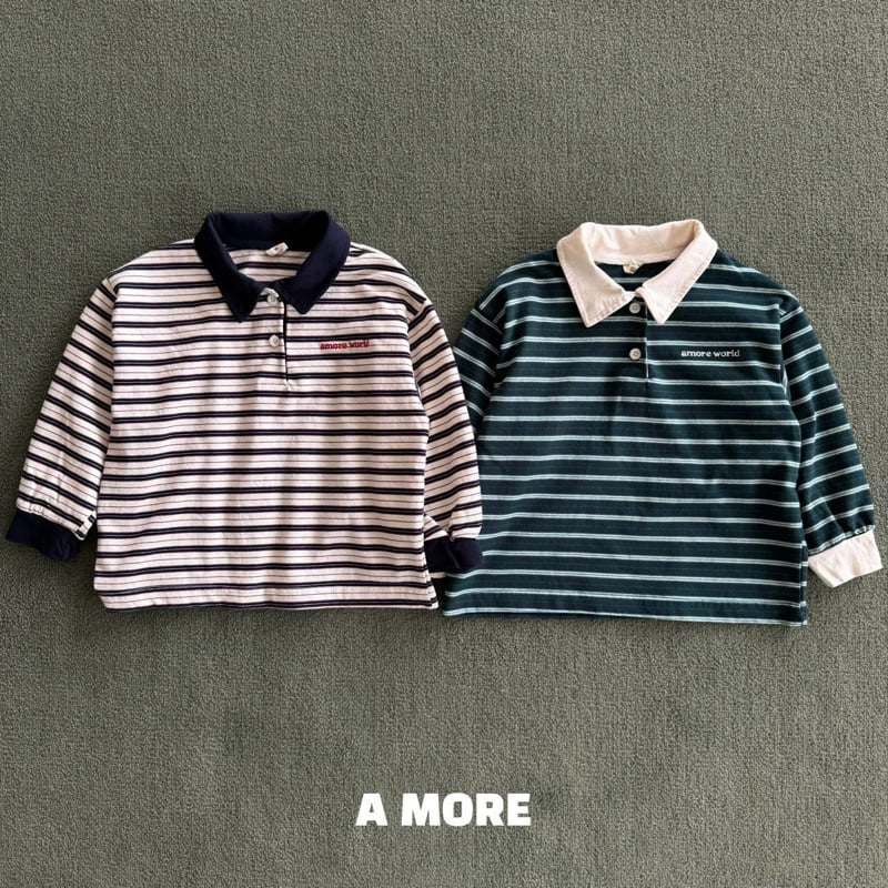 Little Foxx – Multi Stripe Collar Tee