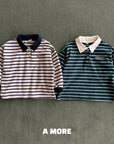 Little Foxx – Multi Stripe Collar Tee