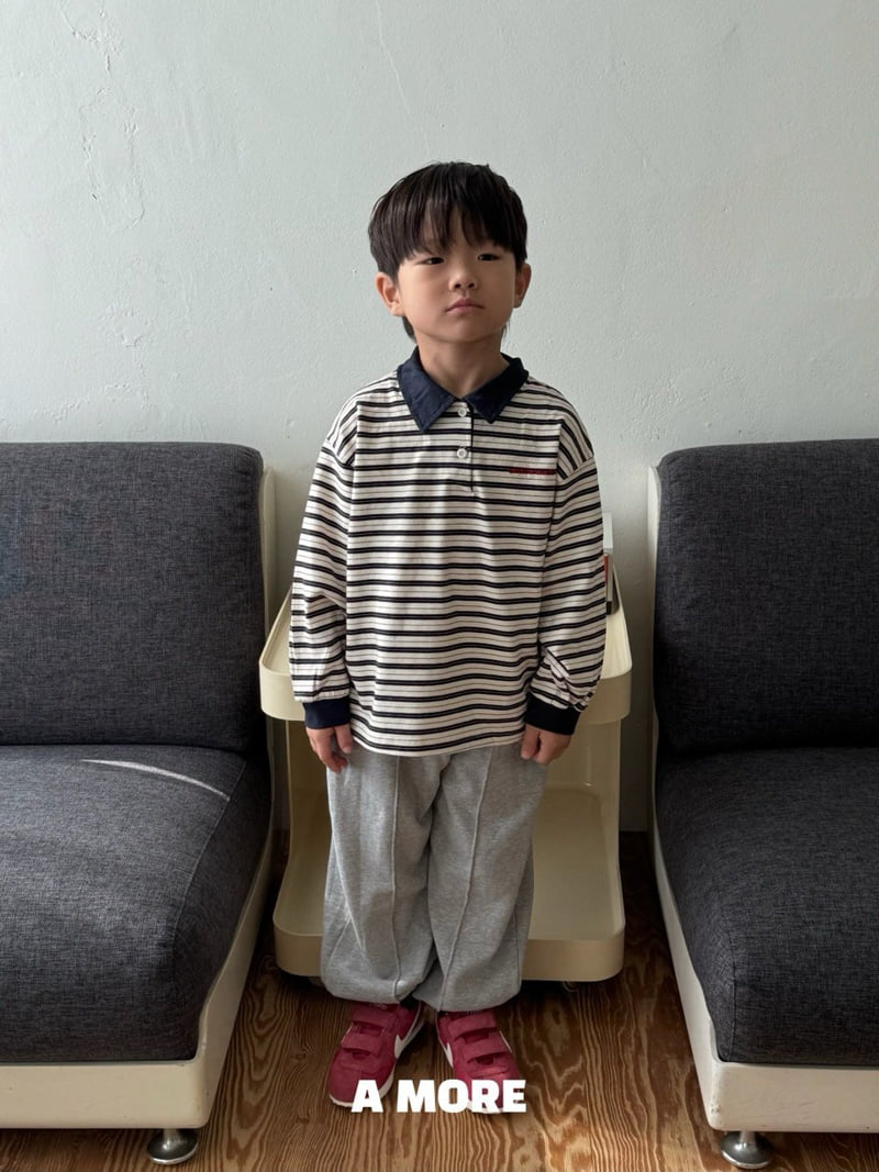 Little Foxx – Multi Stripe Collar Tee