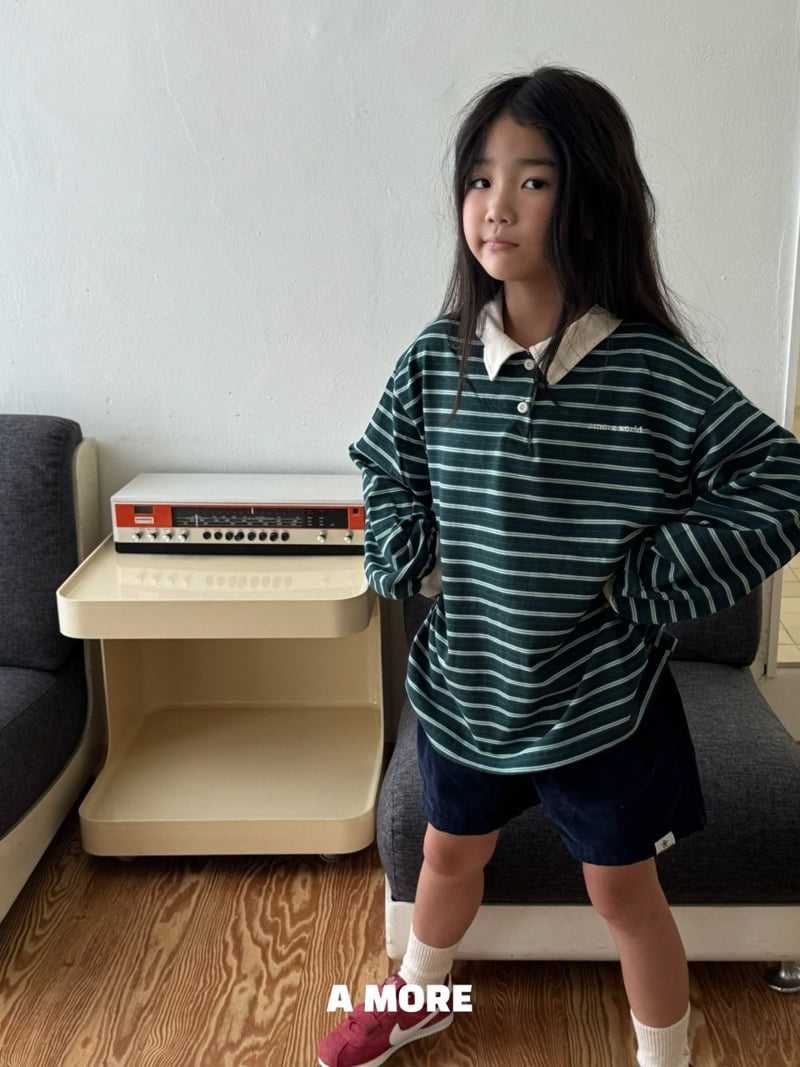 Little Foxx – Multi Stripe Collar Tee