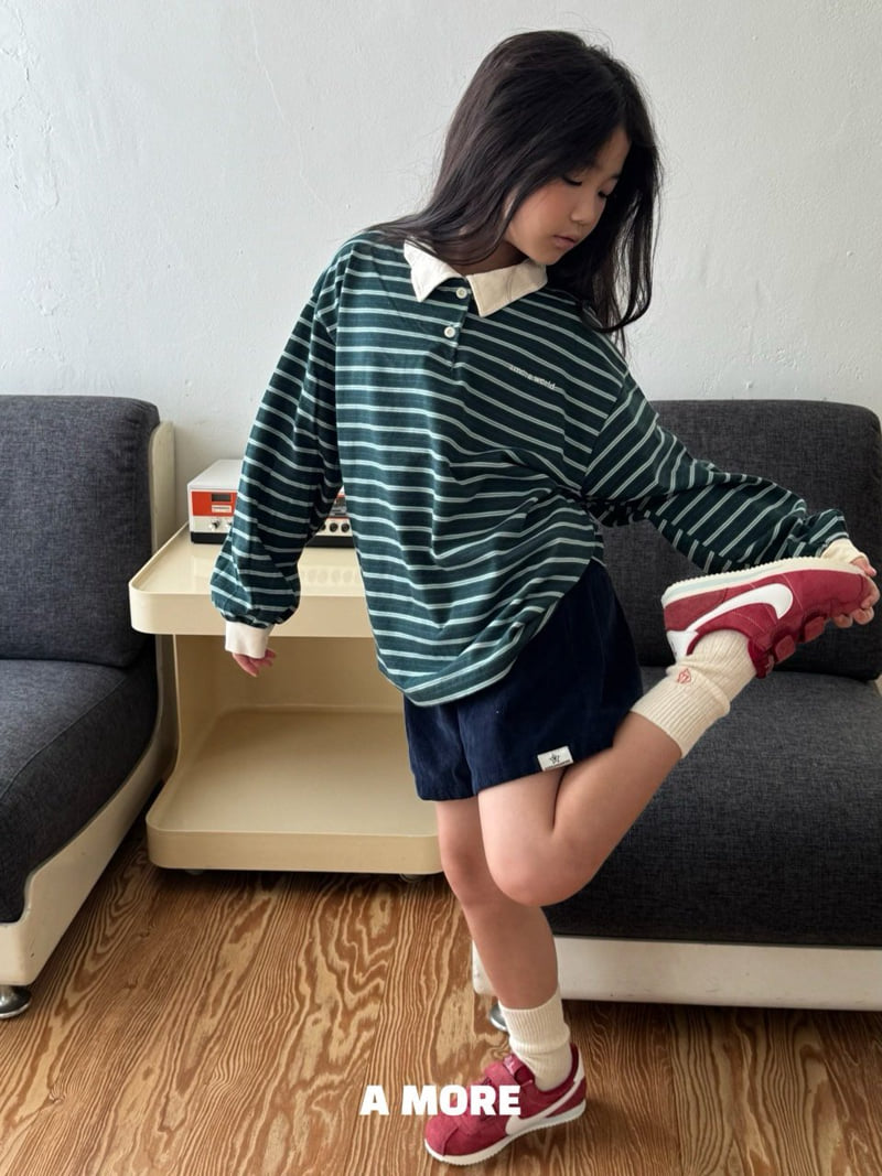 Little Foxx – Multi Stripe Collar Tee