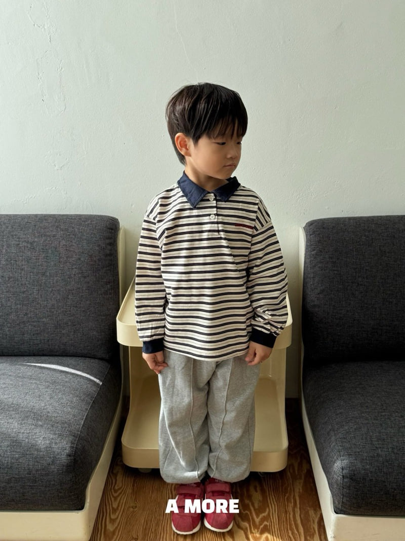 Little Foxx – Multi Stripe Collar Tee
