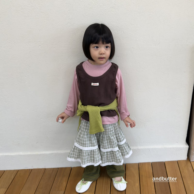 Little Foxx – Tiered Check Skirt