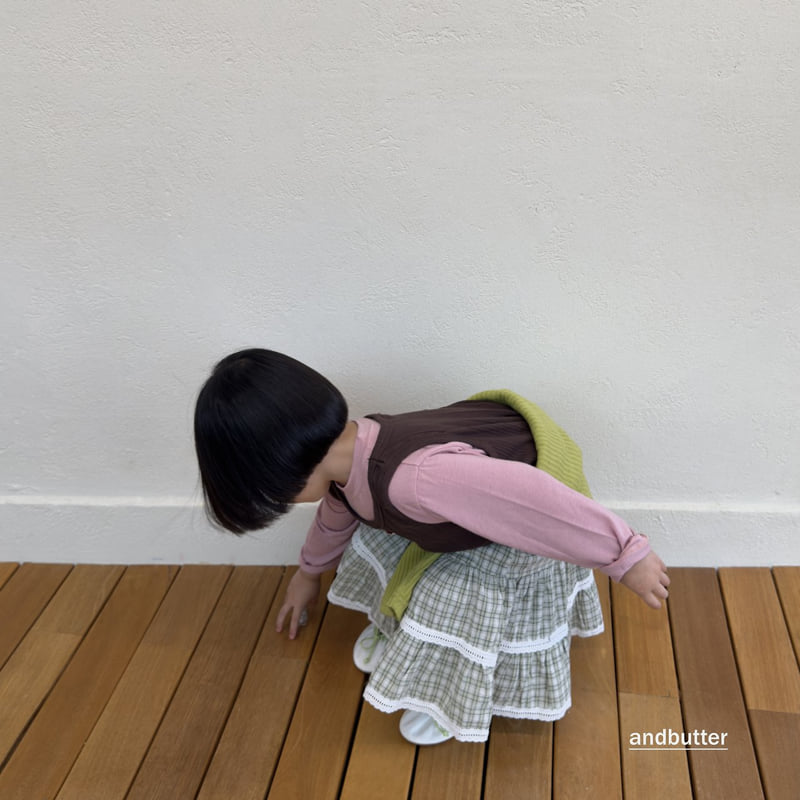 Little Foxx – Tiered Check Skirt