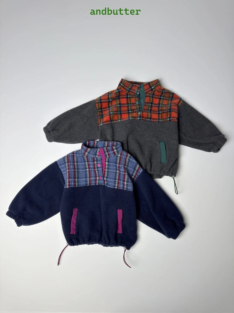 Little Foxx – Check Snap Pullover