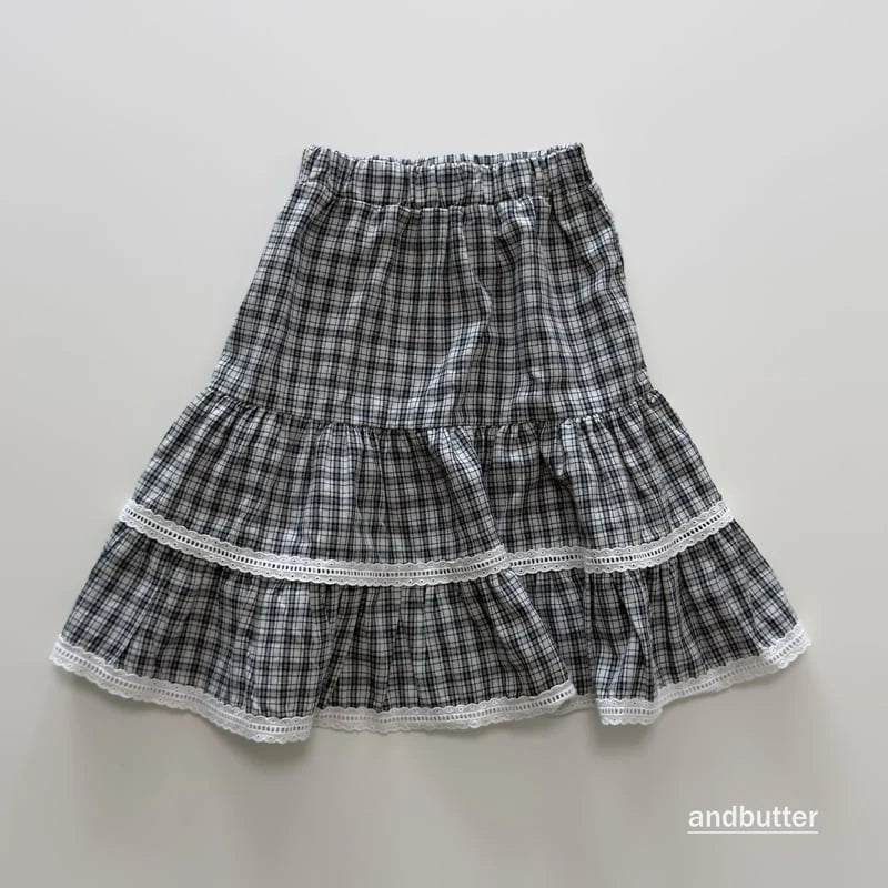 Little Foxx – Tiered Check Skirt